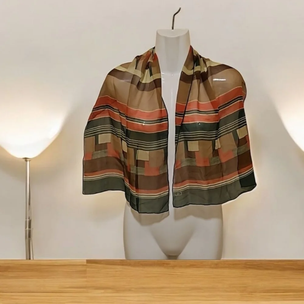 Echo silk scarf
